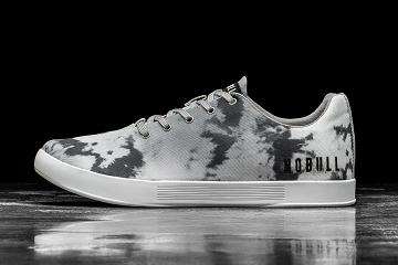 Dark / Grey Nobull Cloud Tie-Dye Canvas Men's Trainers | CA K1228O